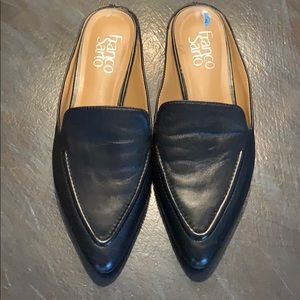 Franco Sarto leather slides